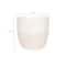 Hello Honey® 12.25" Matte White Embossed Stoneware Planter